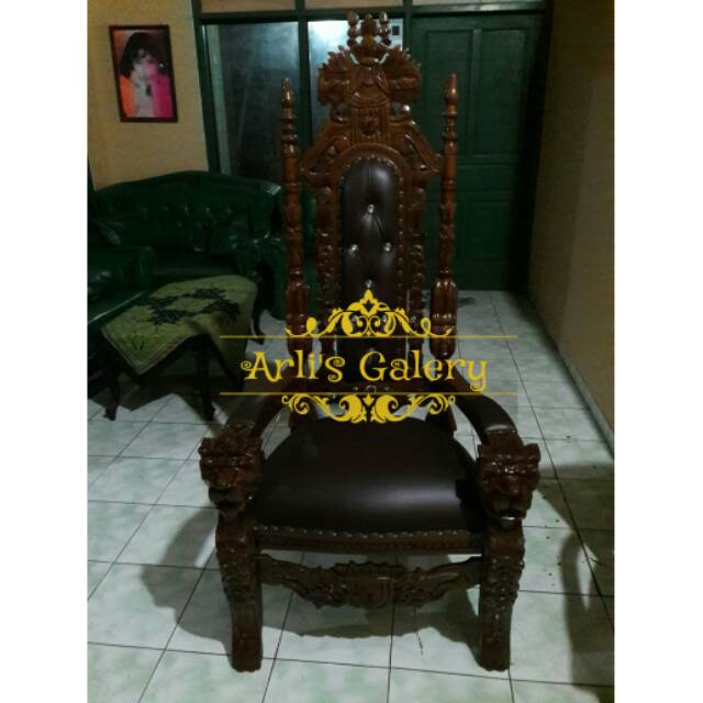 kursi raja kayu jati furniture jepara