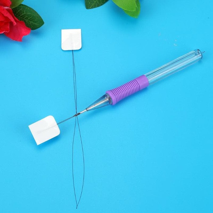 Embroidery Punch Needle with Threader untuk pemula