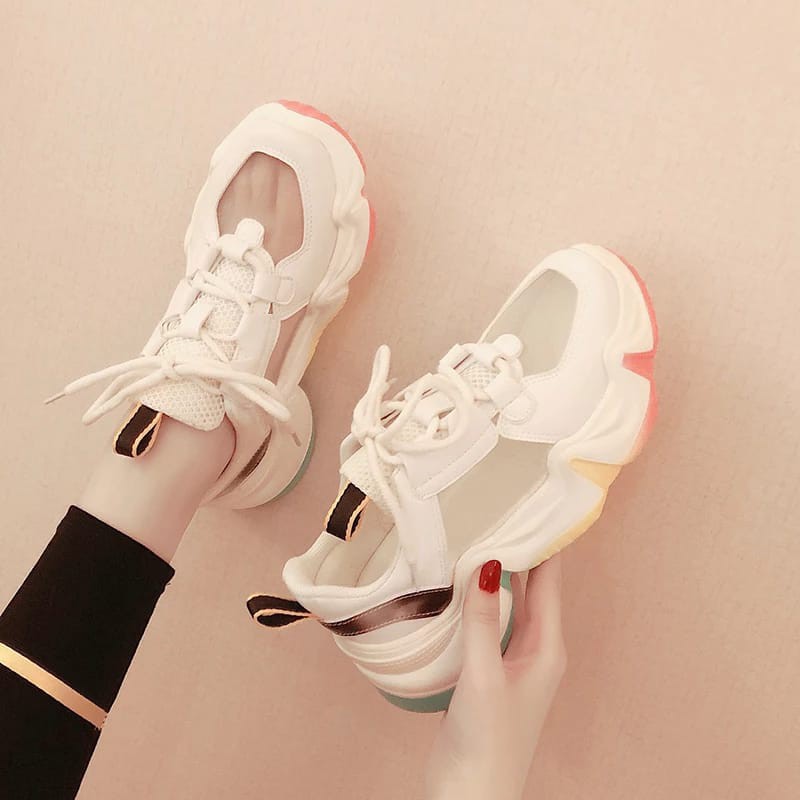 Sepatudari Karin sepatu sneakers wanita tali korean style KR-SN096