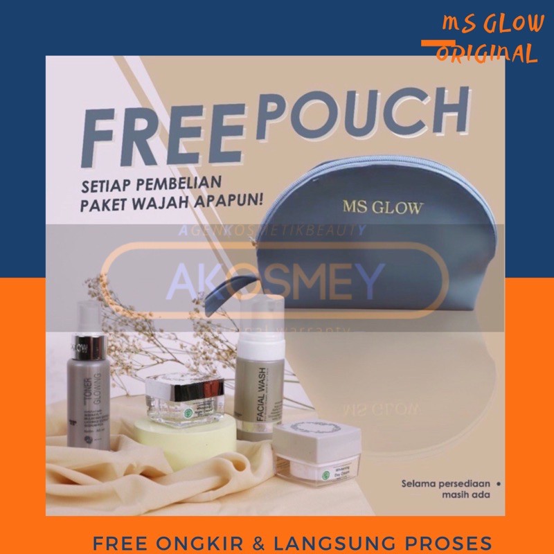 MS glow paket kinclong free pouch ( extra banget putihnya ) [ ORIGINAL 100% ]