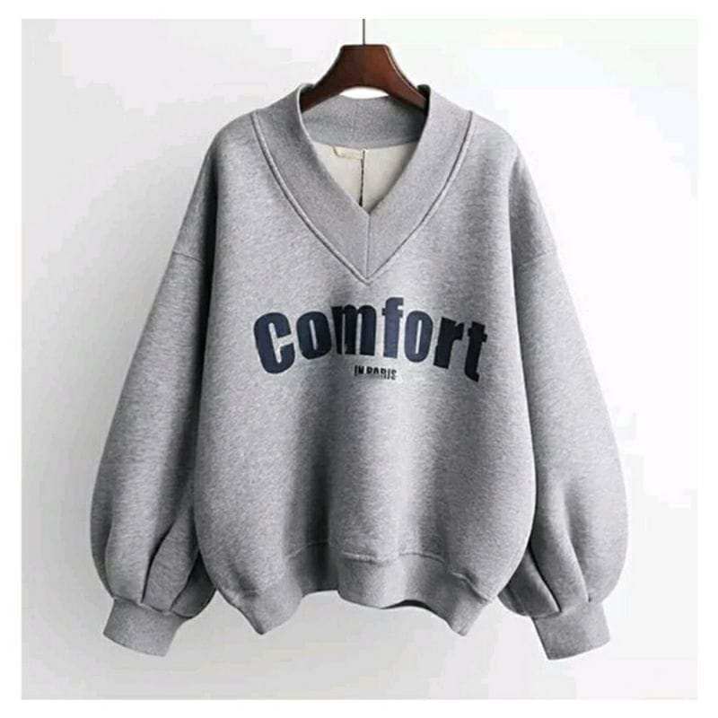 COMFORT SWEATER WANITA - SWEATER OVERSIZE BIGSIZE - SWEATER XL XXL PULLOVER