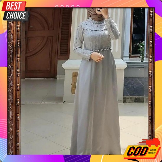 Baju Gamis Wanita Remaja Murah Nb /Xl Letsmuslimah Cewek Muslim Hijab  Baju Gamis Syari Wanita Terb