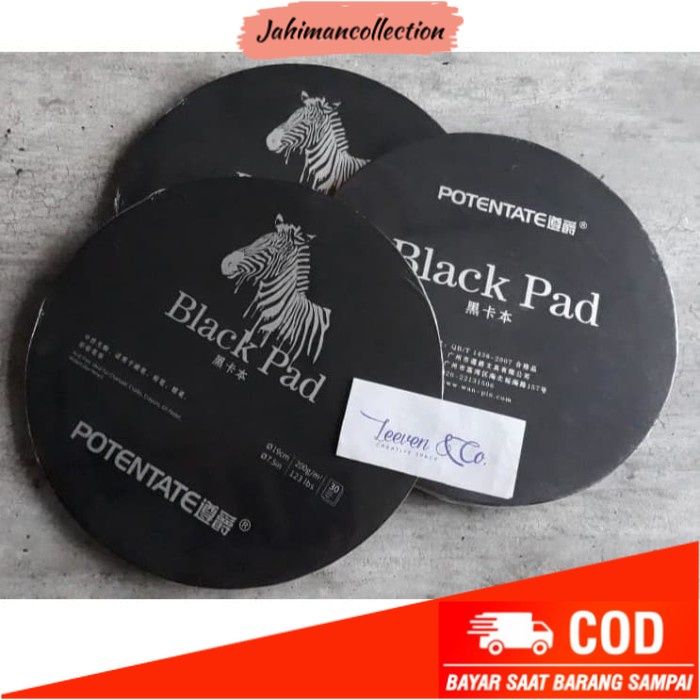 

✨ BISA COD ✨ POTENTATE CIRCULAR BLACK PAD 30SH 200gsm