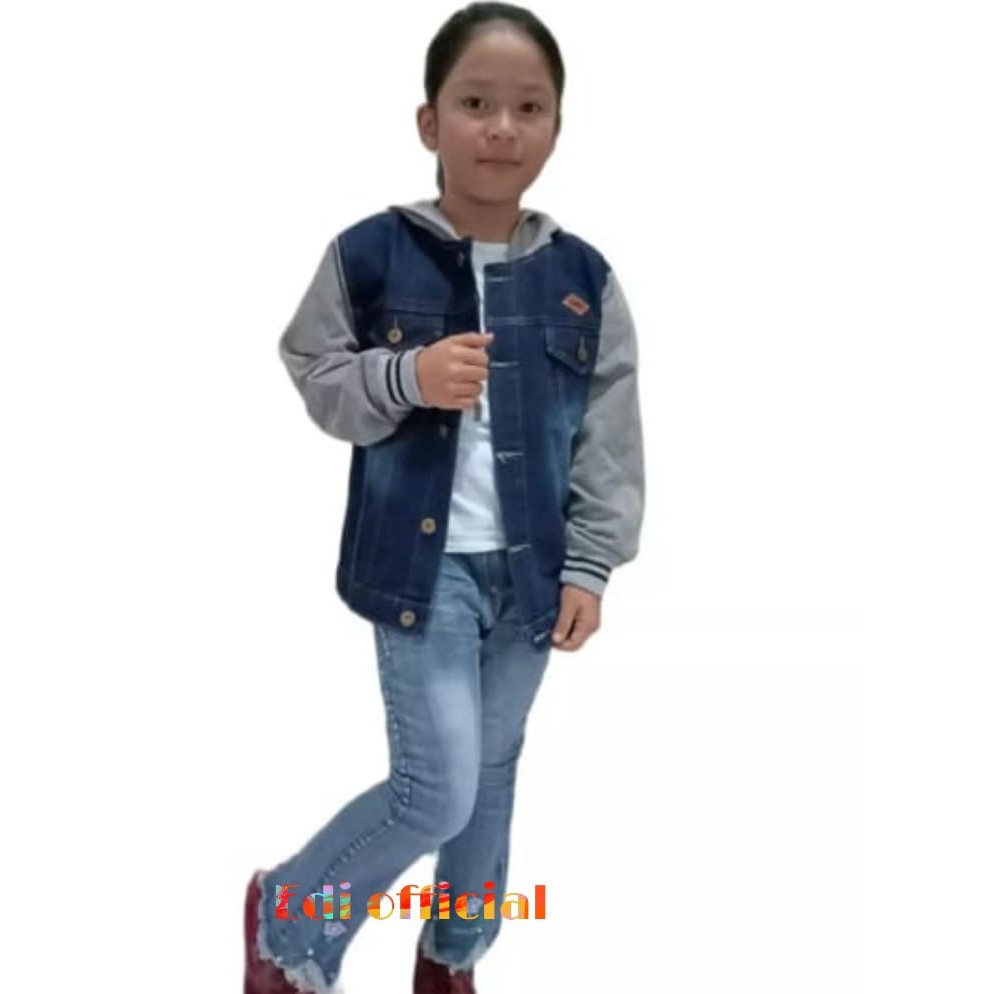 Jaket Anak Denim Motif  SALT ROCK-Vans Ns Usia 4 s/d 10 Tahun