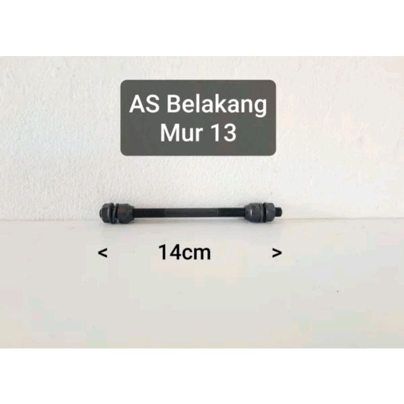 AS Roda Belakang Sepeda Mur 15 Panjang 19 Cm, 16 cm Mur 13 14 cm Konis Poros Rear Tromol Freehub Depan Front