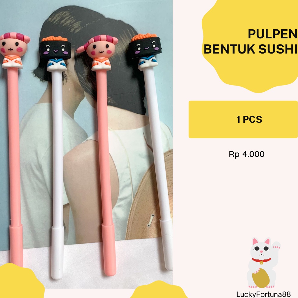 

[Luckyfortuna88] pulpen bentuk sushi pen bentuk sushi murah pulpen bentuk makanan jepang pen bentuk makanan jepang lucu murah kualitas premium murah