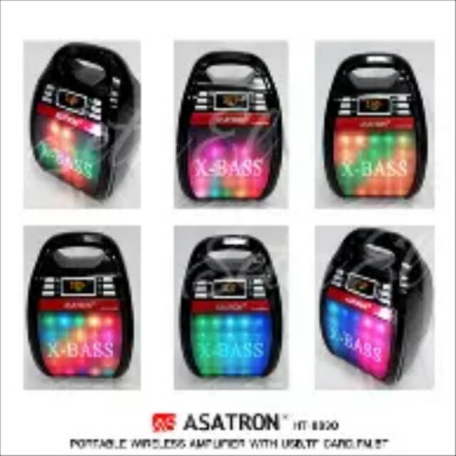 Portable wireless amplifier Speaker portable Asatron HT-8890 USB BT FM-Sale