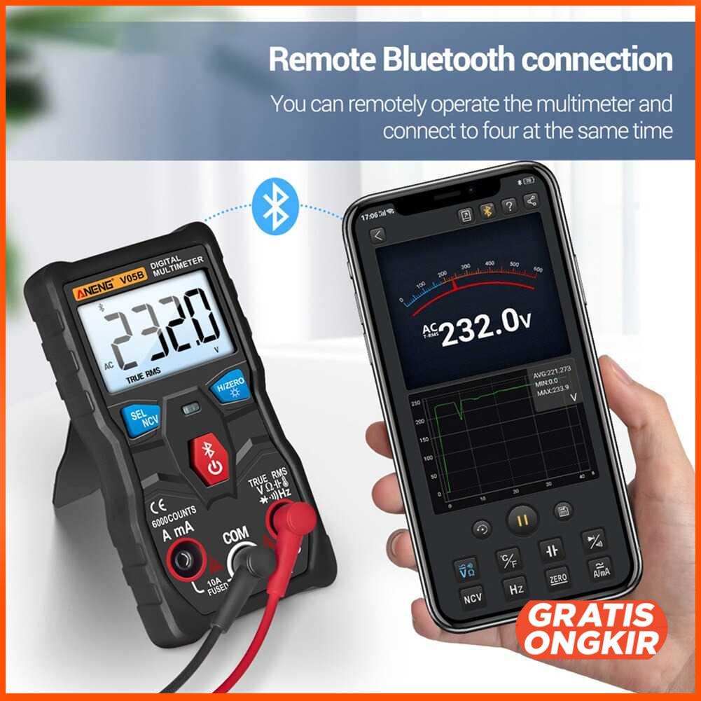 Digital Bluetooth Multimeter Voltage Tester - V05B