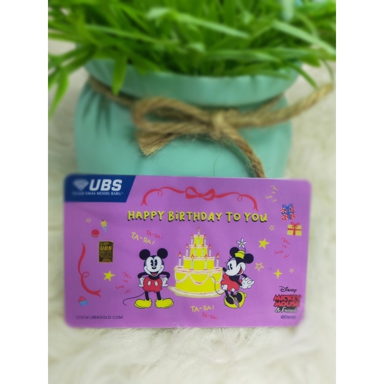 LM UBS card series 0.1 0,1 0.25 0,25 gram (gift series, happy birthday, happy wedding, thank you, su