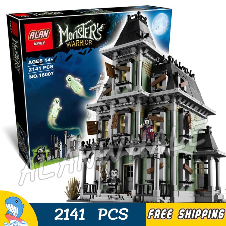 Mainan Lego 2141pcs Monster Fighters Haunted House Vampyre Castle 16007 Figure Building Blocks