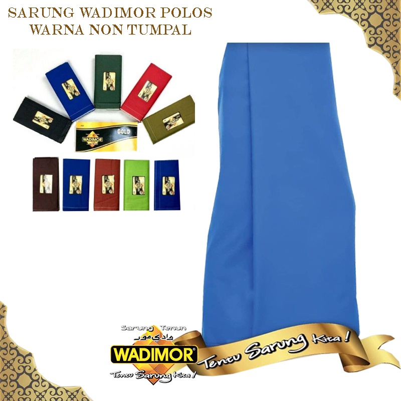 Sarung Wadimor Polos Warna Non Tumpal Sarung Tenun Dewasa Satuan / Grosir