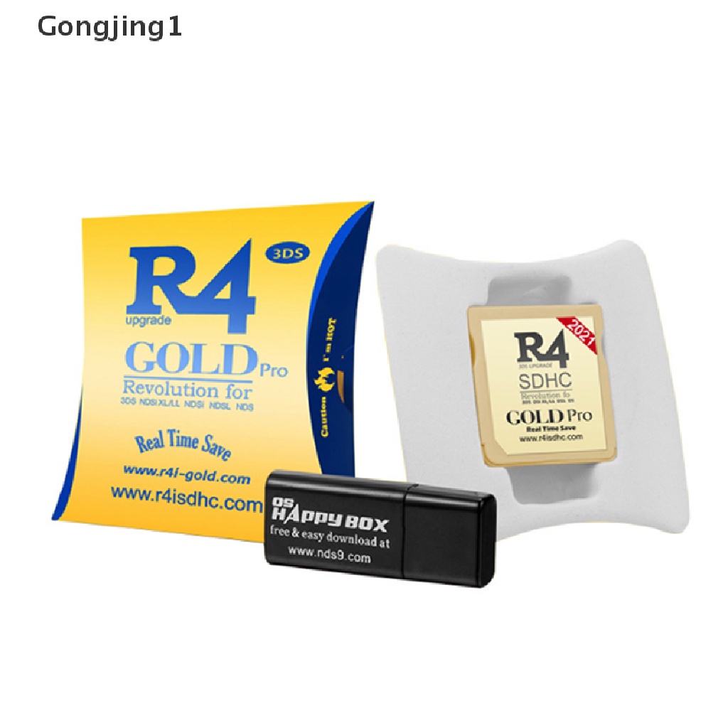 Gongjing1 2021 R4 Gold Pro SDHC Untuk DS / 3DS / 2DS / Revolution Cartridge Dengan Adapter USB