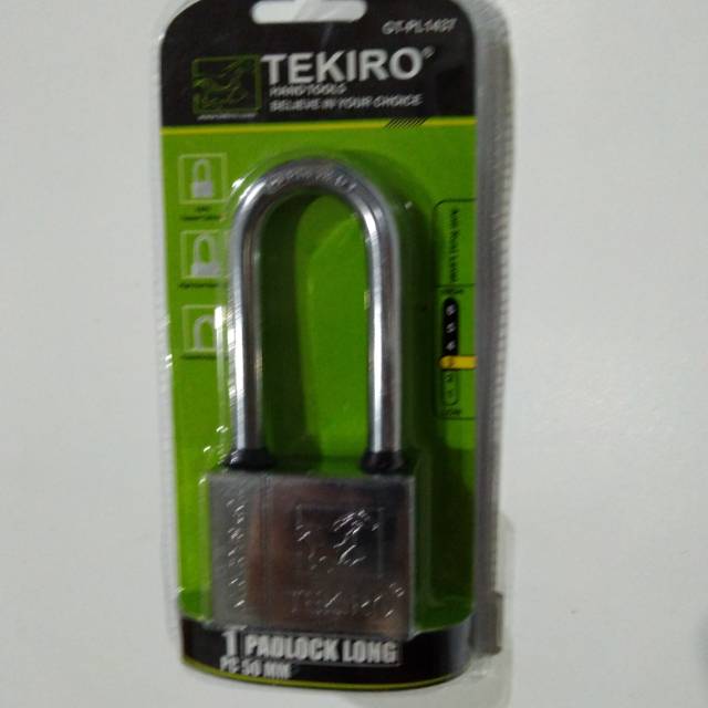 Tekiro Gembok Leher Panjang 50mm Padlock Long Type Original