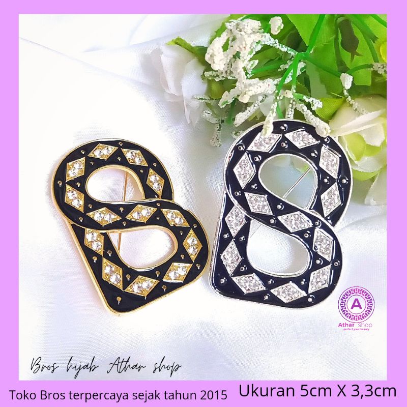 Bross Baju/Bros Huruf /brooch /Bros hijab Athar shop murah