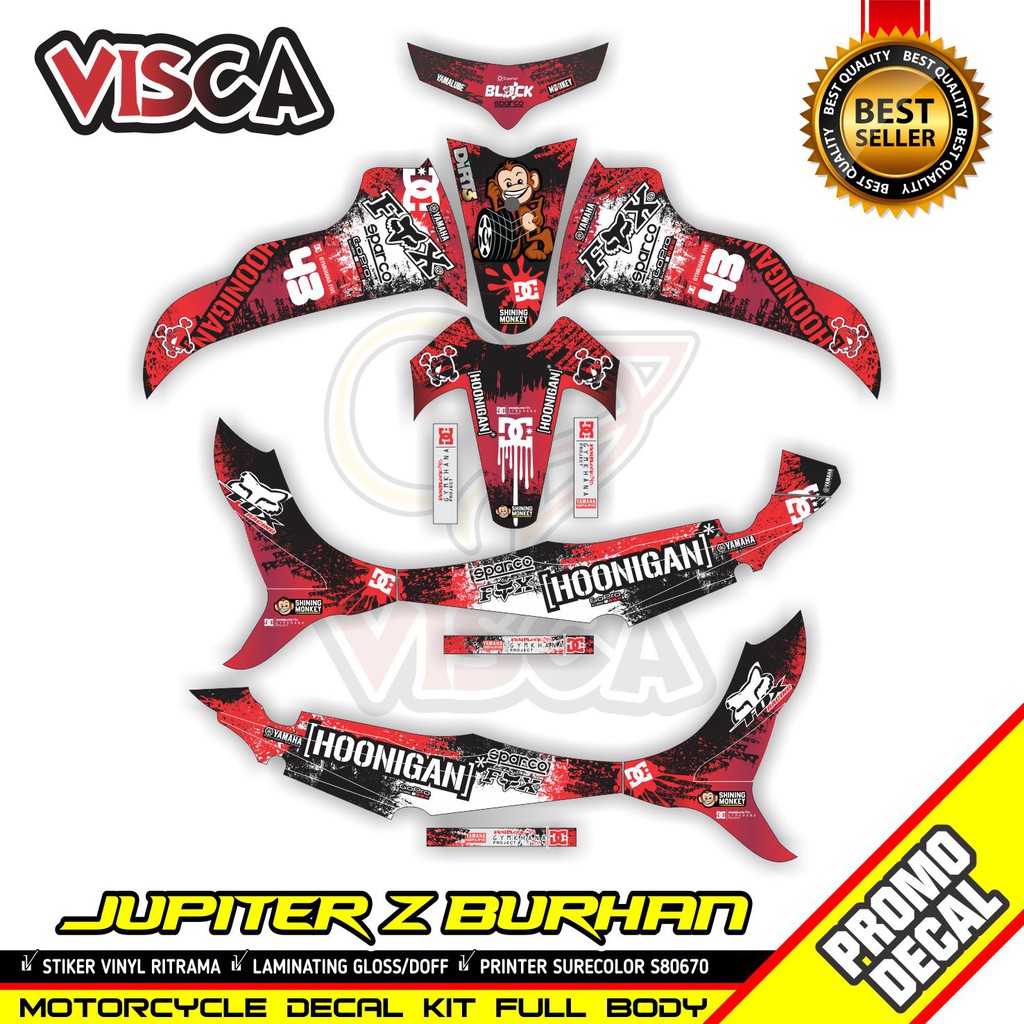 Decal Jupiter Z Burhan Full Body Stiker Jupiter Z Burhan Full Body Striping Jupiter Z Burhan Variasi
