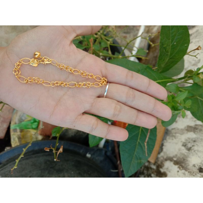gelang emas muda berat 3 gram kadar 15%