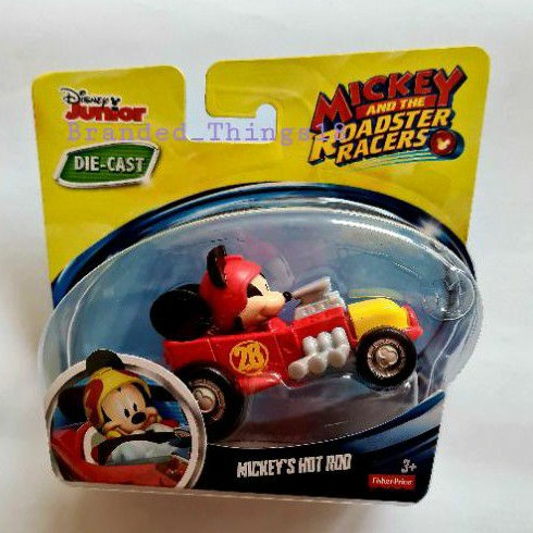 diecast Disney Junior Roadster Racer Hot rod Mickeqy Minnie Clara Cluck duck bird mobil die-cast ori