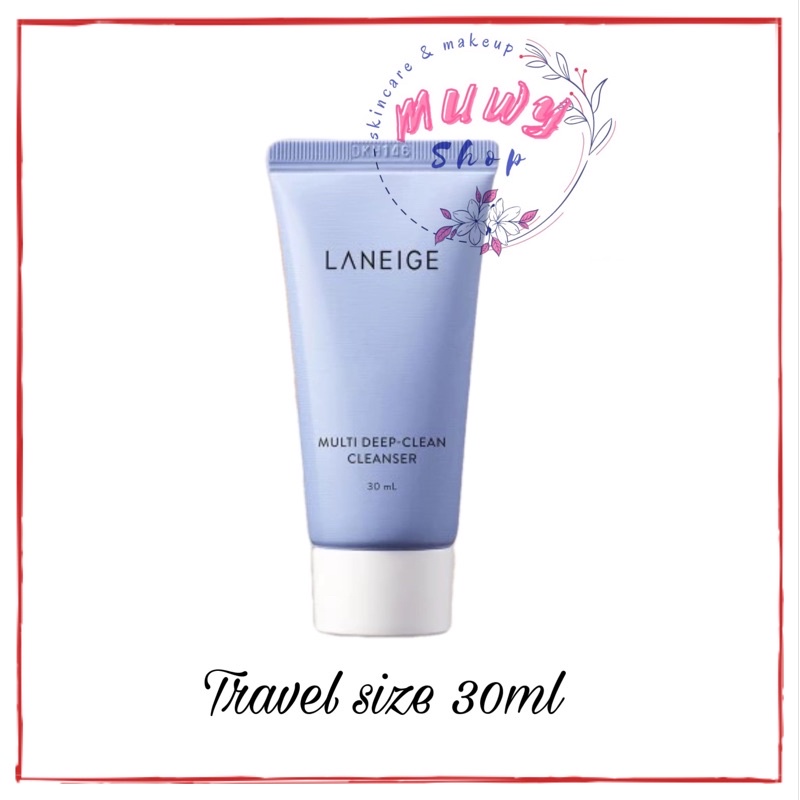 Laneige Water Bank Blue Hyaluronic Cleansing Foam 30gr ( versi baru Multi Deep Clean Cleanser 30ml )