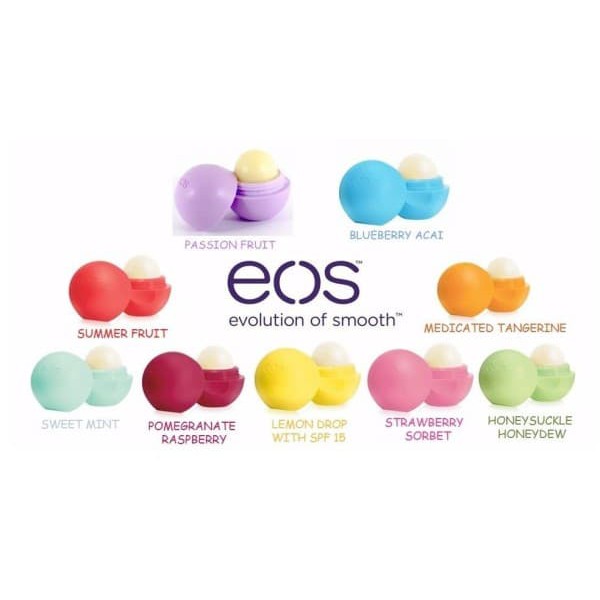 EOS LIPBALM LIP BALM EVOLUTION OF SMOOTH Bentuk Bulat Telur Bola