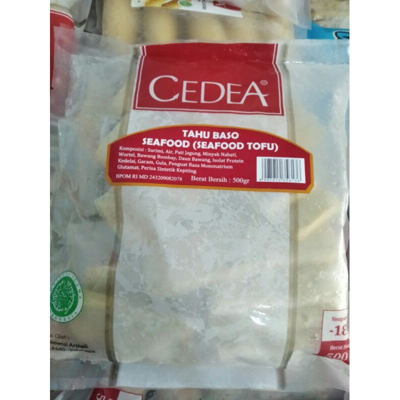 

cedea, tahu baso seafood, netto 500g