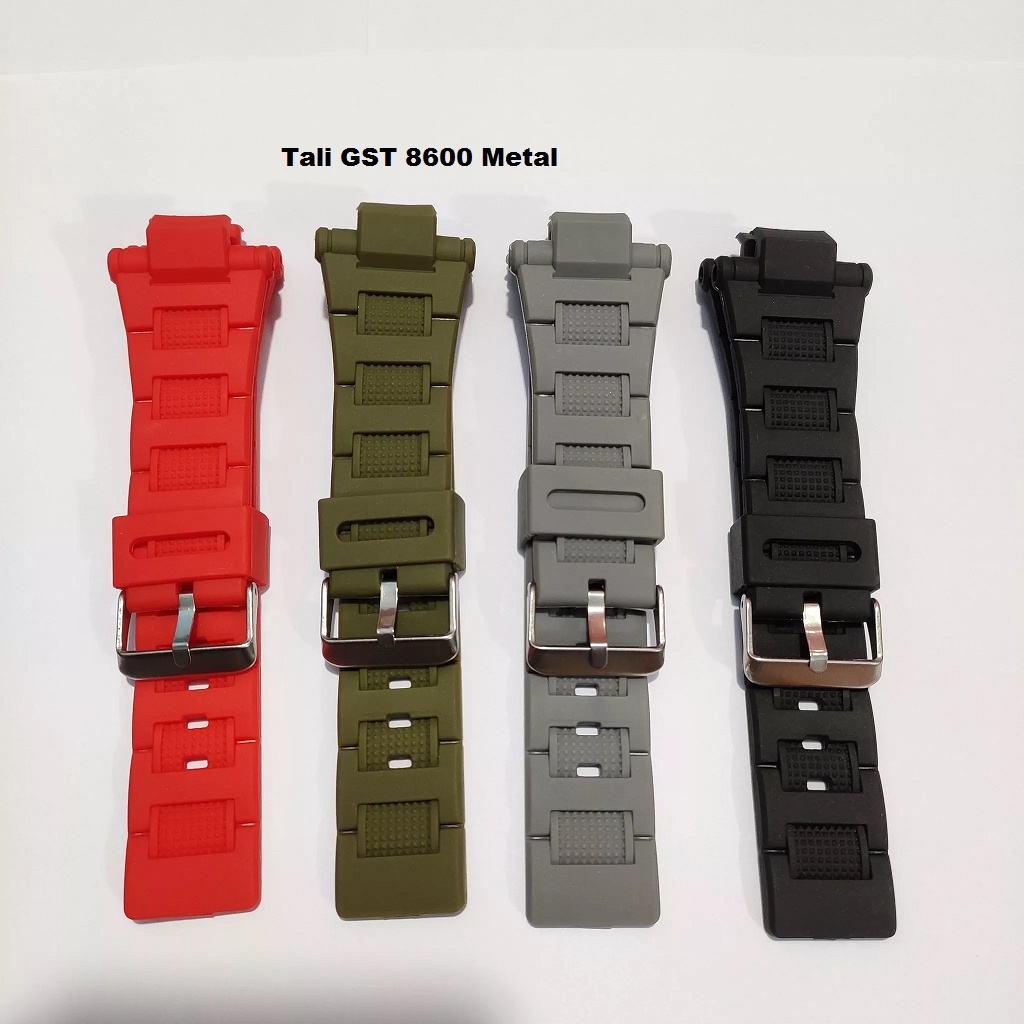 Strap Tali Jam Tangan Casio Gst-8600 Gst8600 G-shock G 8600 G8600 Metal Tali strap Jam Gshock 1013 B