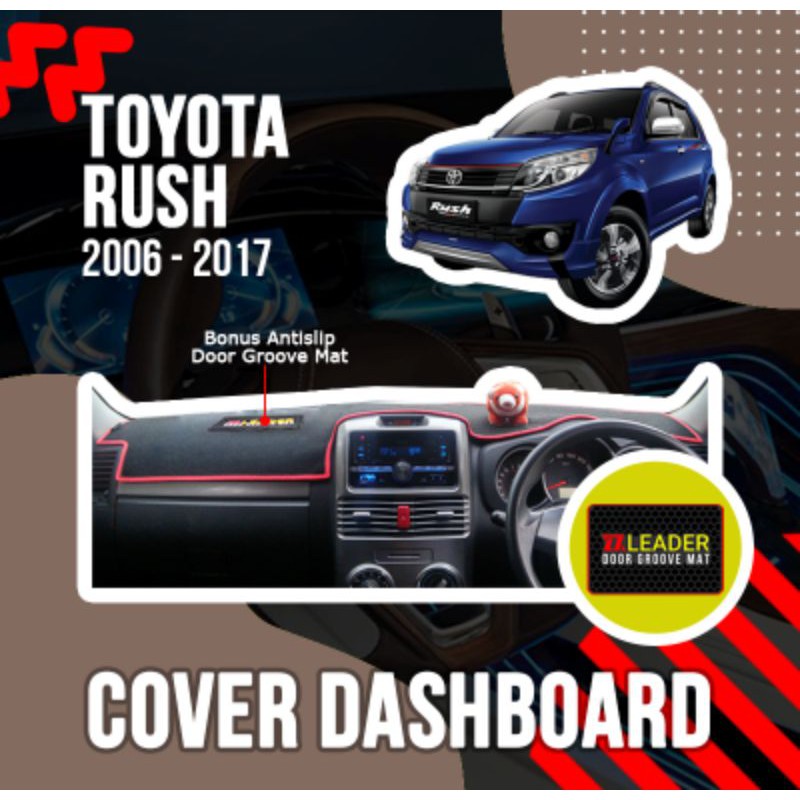 alas karpet cover dashboard mobil rush lama