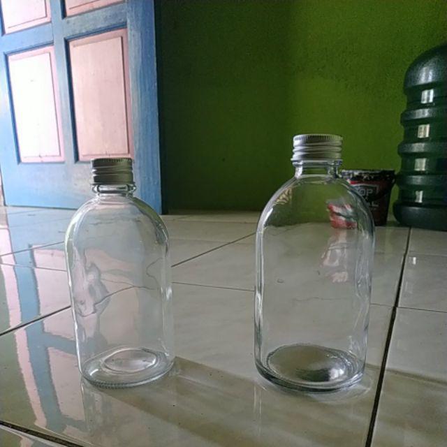 Moss Glass Bottle 350 Ml | Botol Kaca Tutup Stainless