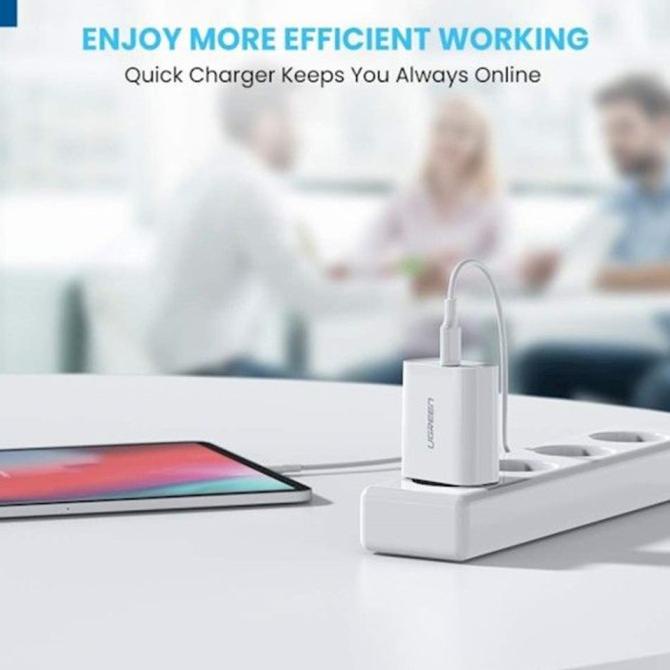 Wall Kepala Adaptor Charger Iphone 20W / 10W Ugreen Usb / Type C Fast