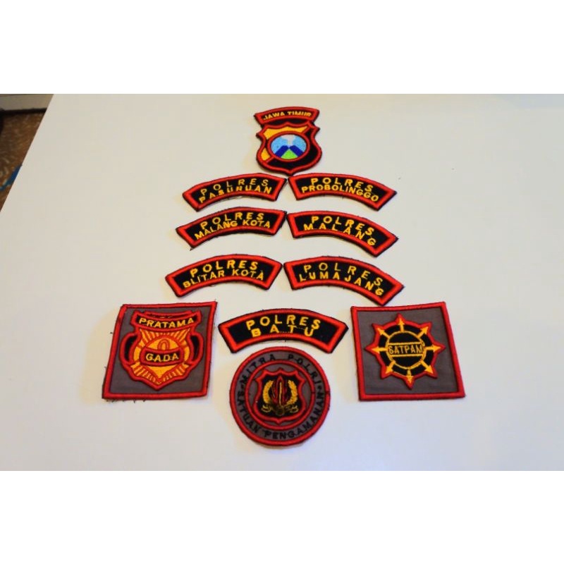 bet bordir lokasi polres kota malang 3d timbul