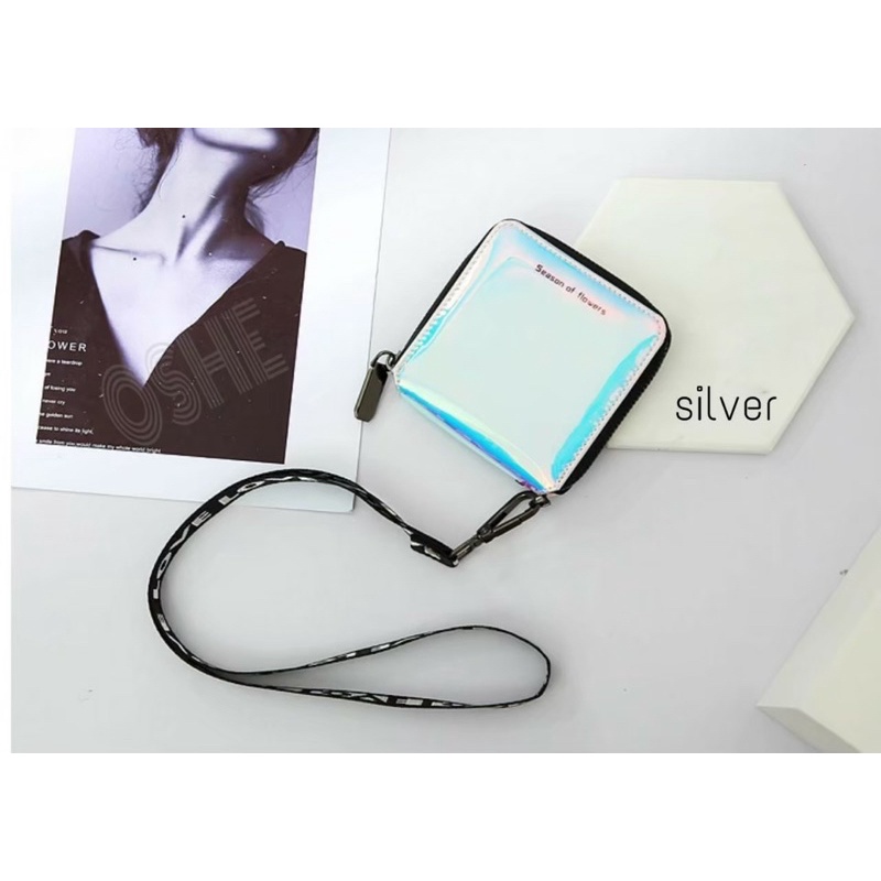 DOMPET GANTUNG HOLOGRAM HANGING WALLET ID CARD DOMPET KARTU GANTUNGAN KUNCI MOBIL MOTOR STNK SAKO