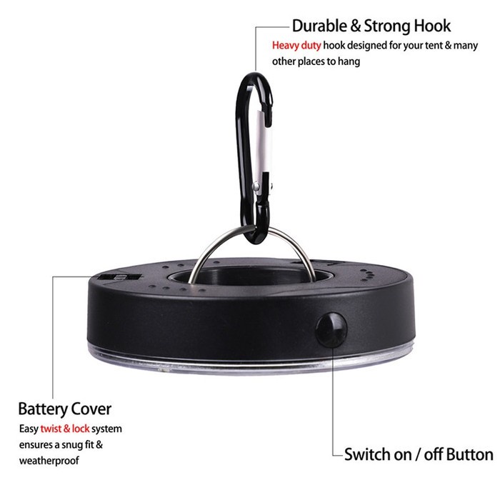 Lampu Tenda Camping Gantung LED Dozzlor Senter Lentera Emergency