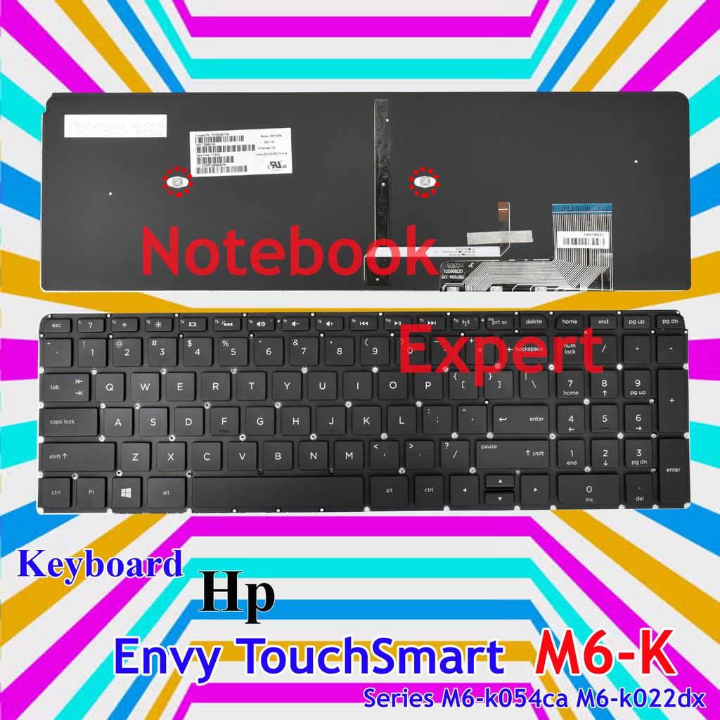Keyboard HP Envy TouchSmart M6-K Series M6-k054ca M6-k022dx - Black