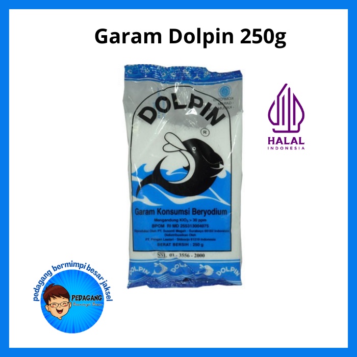 

Garam Dolpin 250g/ Garam Dapur Dolpin/ Dolpin Garam Beryodium 250gr