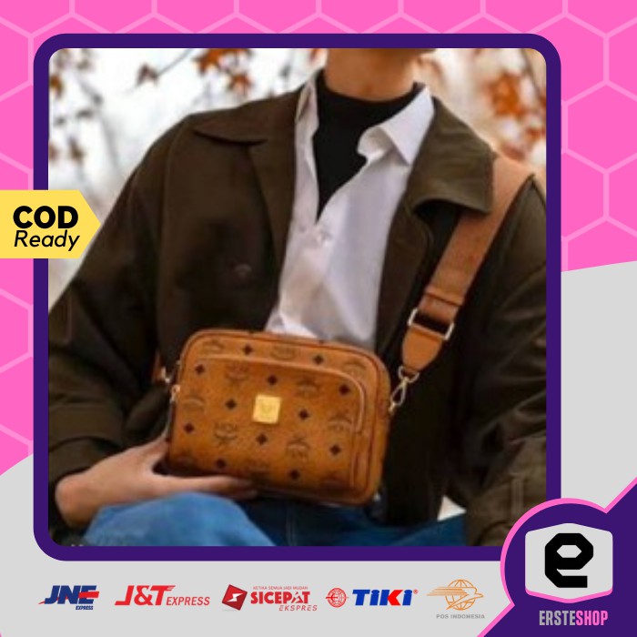 Tas Pria MCMM MCM010 MC KLASSIK VISETOS CAMERA BAG Terbaru Murah Kekinian Import Korea Ori Premium