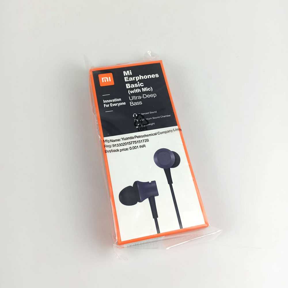 Xiaomi Mi Basic Earphone Ultra Deep Bass Mic - YDJC01JY