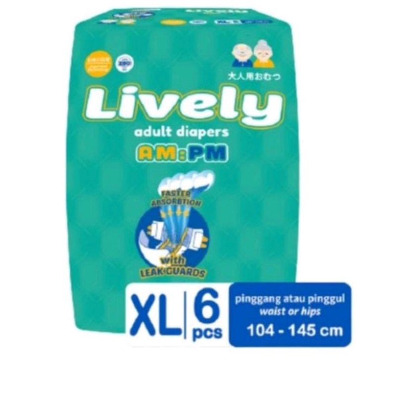 Pampers Dewasa Perekat Lively XL isi 6