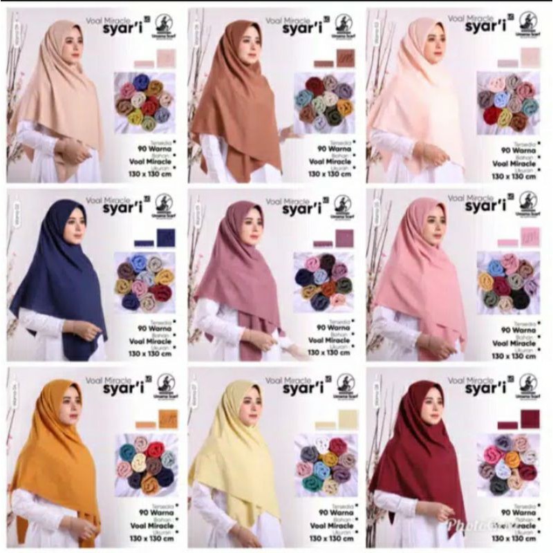 hijab segiempat umama scarf syar'i