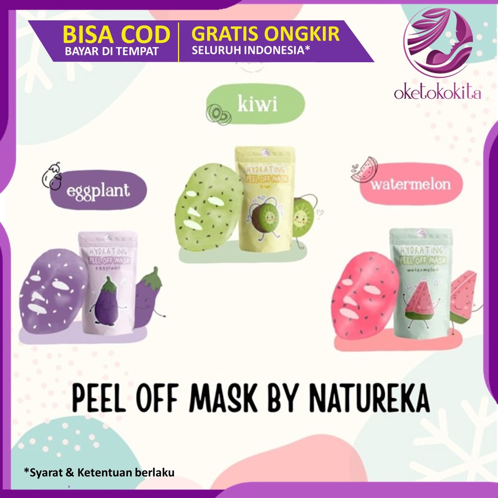 MASKER WAJAH PEEL OFF MASK BY NATUREKA MASKER SEMANGKA