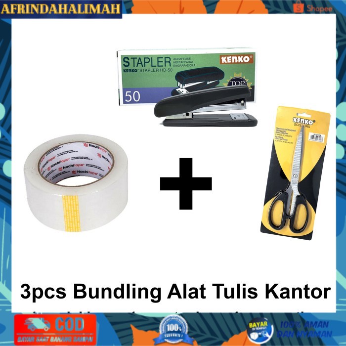 

[TERBARU] Bundling Perlengkapan Alat Tulis Kantor ATK Office Stationey Sekolah