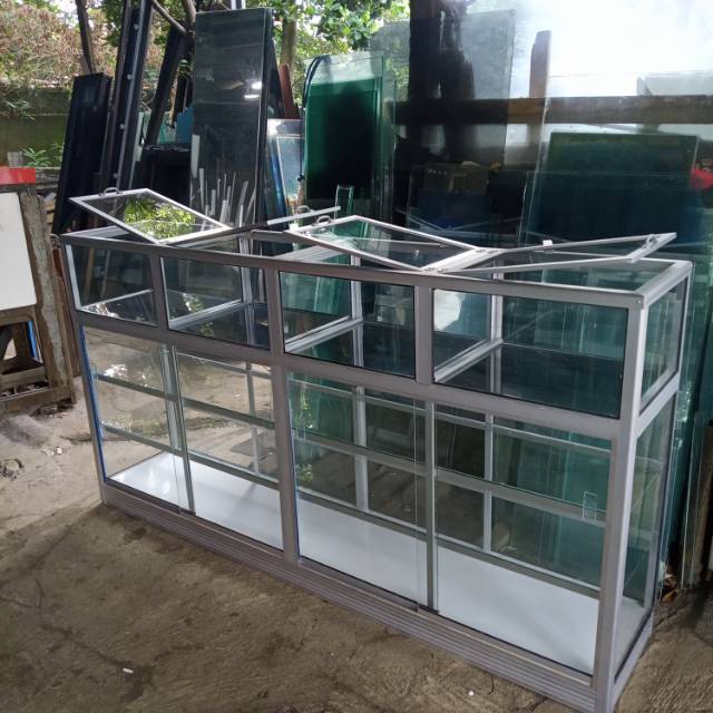 Etalase tempat beras 2 meter