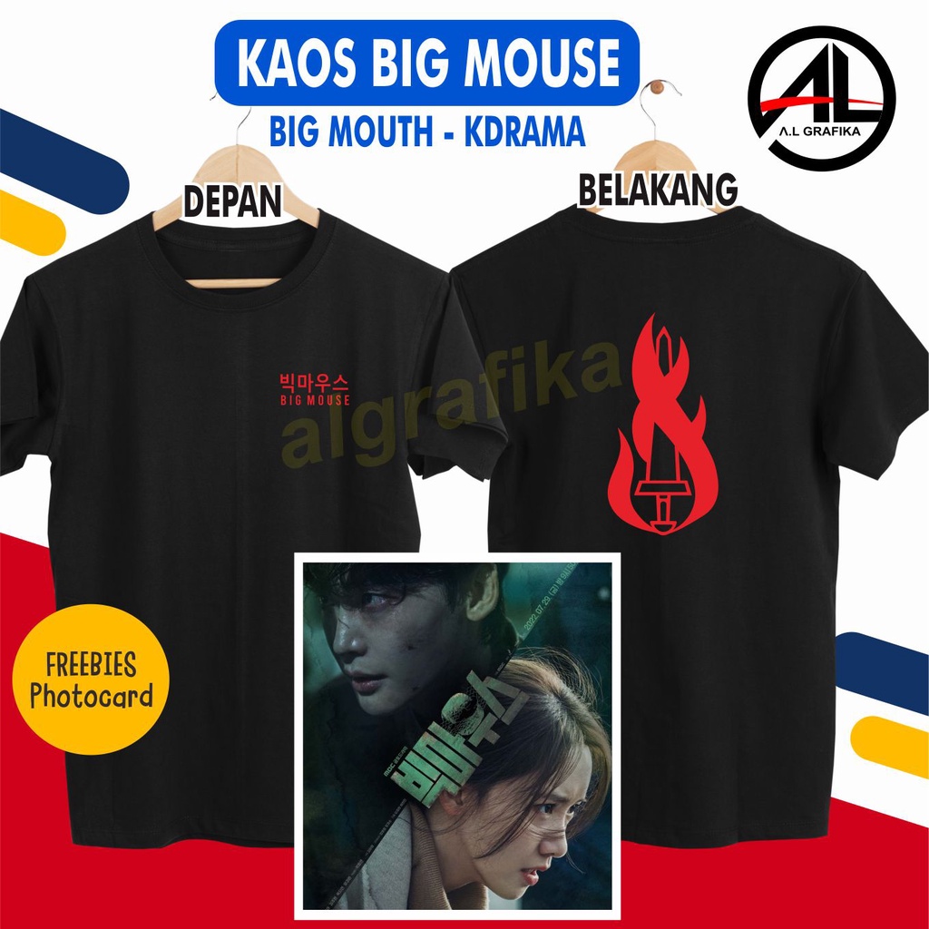 KAOS BIG MOUTH BIG MOUSE KDRAMA LEE JONG SUK KOREA