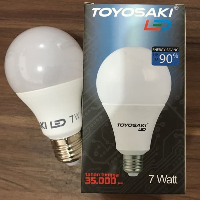 Lampu LED 7W Garansi 1 Tahun 7 Watt Merk Toyosaki Bergaransi