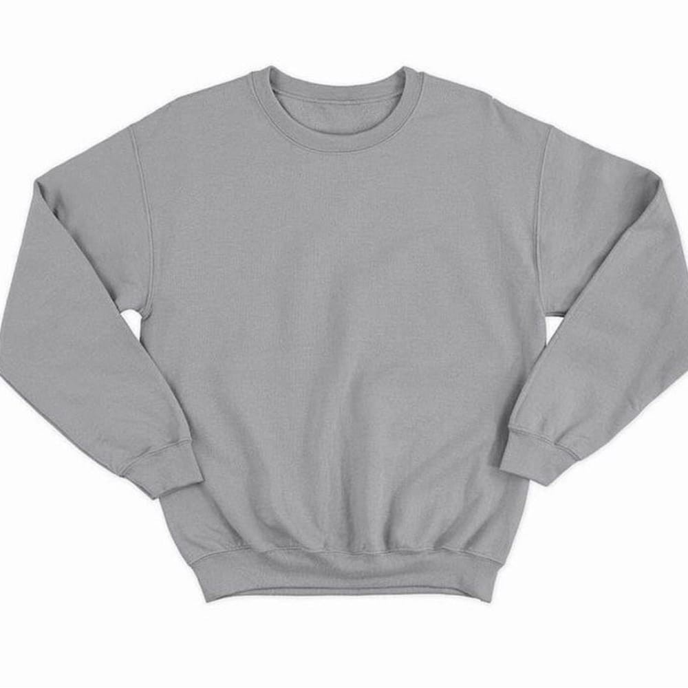 SWEATER CREWNECK BASIC POLOS PRIA WANITA SIZE S M L XL XXL XXXL