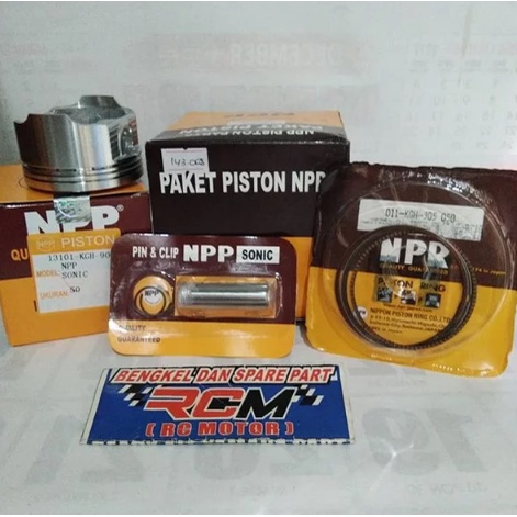 SEHER SEKER PISTON KIT SET HONDA SONIC OVERSIZE OS UKURAN UK STD 0 DAN 50 0.50 ORIGINAL NPP ASLI