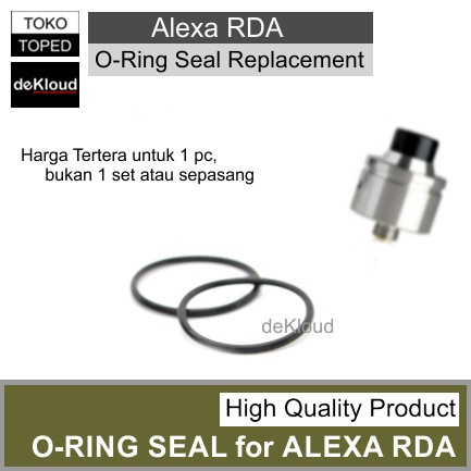 Black O-Ring Seal for ALEXA 22 RDA | karet sil silicon silikon hitam