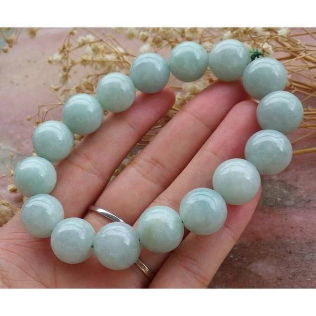 Gelang Natural Jadeite Jade Burma Type A / Gelang Giok Burma Type A