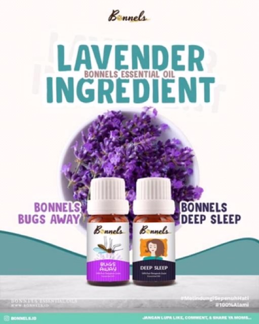 BONNELS MOSAWAY BUGS AWAY Essential Oil - Anti Nyamuk Tidur Nyenyak &amp; Aroma Therapy 100% Alami ASLI