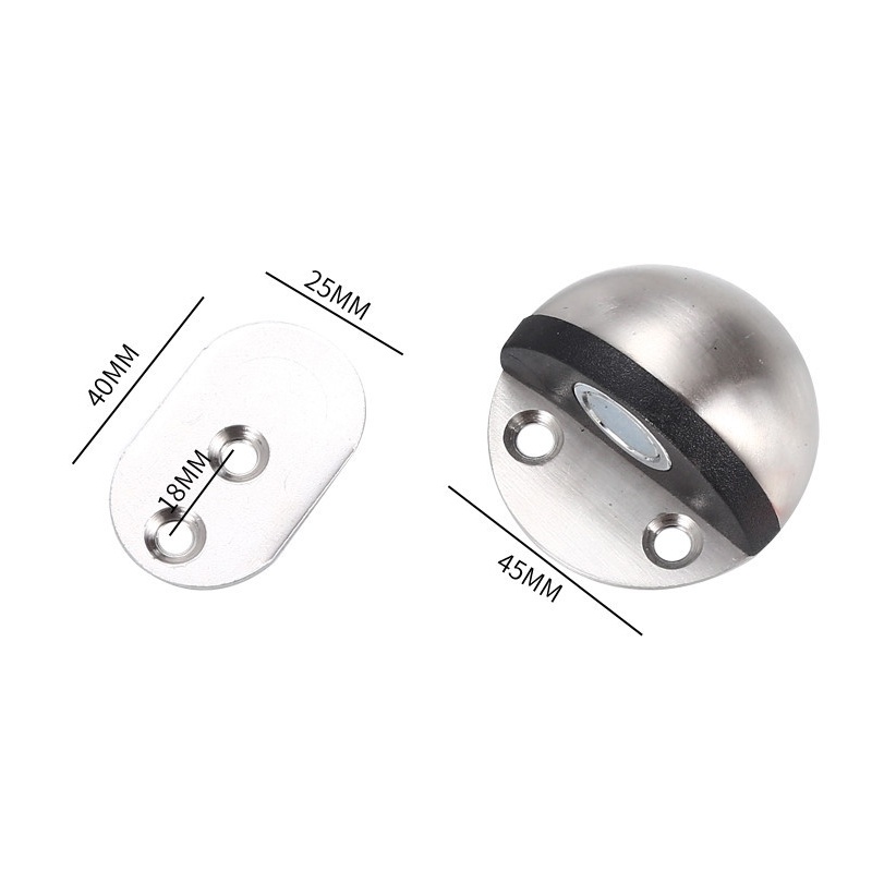 ★Stainless★Penahan Pintu Model Bulat Keong/Door Stop Stopper Magnet/Penahan Pintu Rumah Magnet