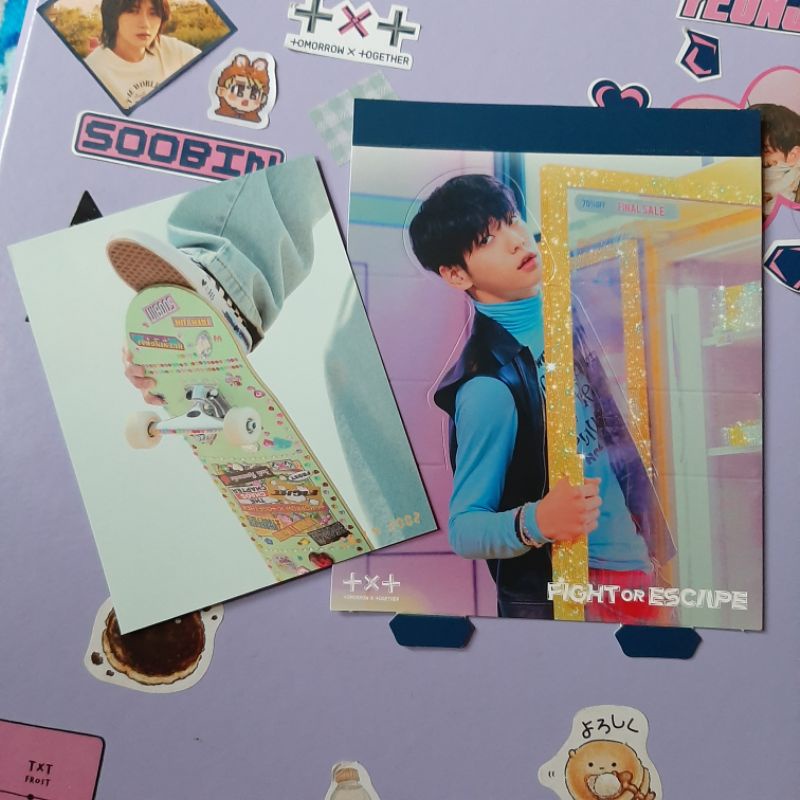 POSTCARD TCCF TCCFOE CUT OUT BOARD AR SOOBIN KAI TXT MURCE