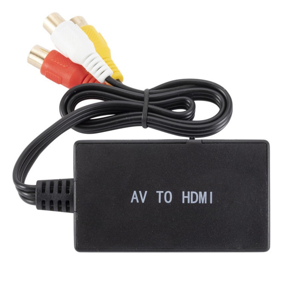 Video Audio Konverter AV RCA to HDMI Adapter 1080P - S2022 - Black